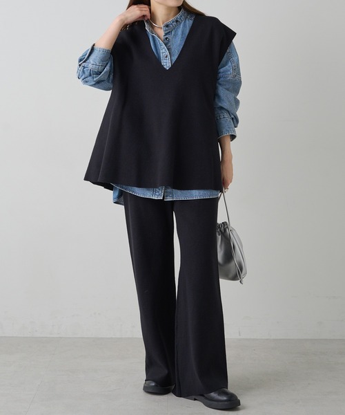 PUAL CE CIN(ピュアルセシン)の「ミラノリブニットベスト(ベスト・レディース・ブラウン/ブラック/グレー系その他・FREE)」の16枚目の写真