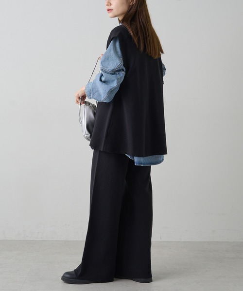 PUAL CE CIN(ピュアルセシン)の「ミラノリブニットベスト(ベスト・レディース・ブラウン/ブラック/グレー系その他・FREE)」の17枚目の写真