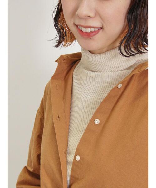 Samansa Mos2（サマンサ モスモス）の「【マシンウォッシャブル】ニットリブタートルネック（ニット/セーター・レディース・モカ/キナリ/グレー/オフホワイト・F）」の3枚目の写真