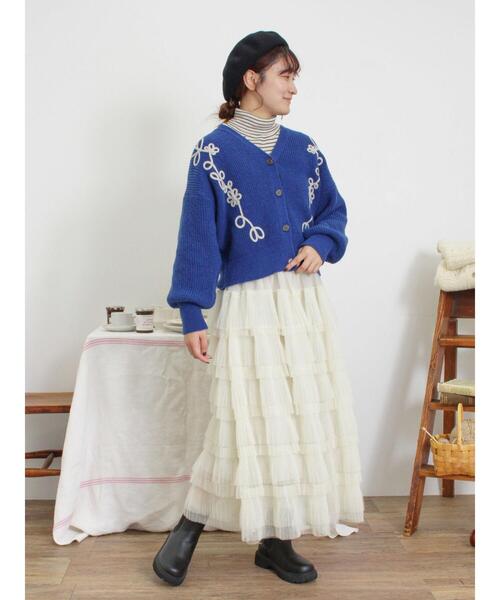 Samansa Mos2（サマンサ モスモス）の「【マシンウォッシャブル】ニットリブタートルネック（ニット/セーター・レディース・モカ/キナリ/グレー/オフホワイト・F）」の14枚目の写真