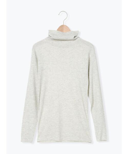 Samansa Mos2（サマンサ モスモス）の「【マシンウォッシャブル】ニットリブタートルネック（ニット/セーター・レディース・モカ/キナリ/グレー/オフホワイト・F）」の20枚目の写真