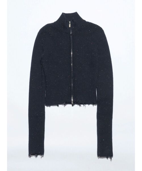 【セール】【VEQUM】DAMAGE RIB KNIT（ニット/セーター）｜VEQUM（VEQUM）