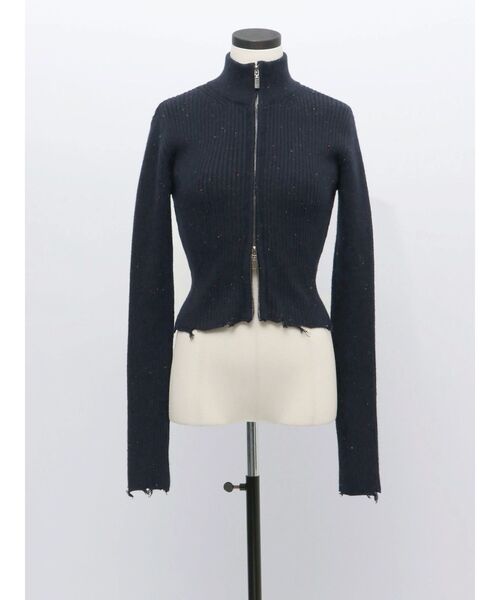 【セール】【VEQUM】DAMAGE RIB KNIT（ニット/セーター）｜VEQUM（VEQUM）