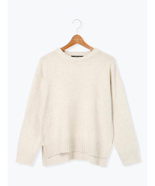 Lugnoncure（ルノンキュール）の「もちもちミックス糸クルーネックニット（ニット/セーター・レディース・オフホワイト/ブルー/モカ・F）」の15枚目の写真