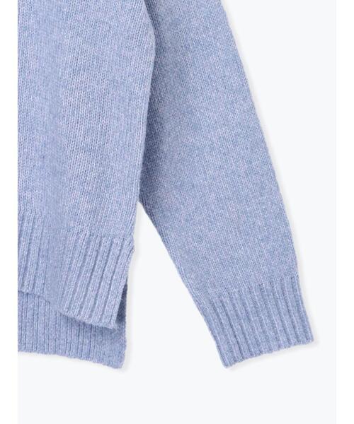 Lugnoncure（ルノンキュール）の「もちもちミックス糸クルーネックニット（ニット/セーター・レディース・オフホワイト/ブルー/モカ・F）」の19枚目の写真