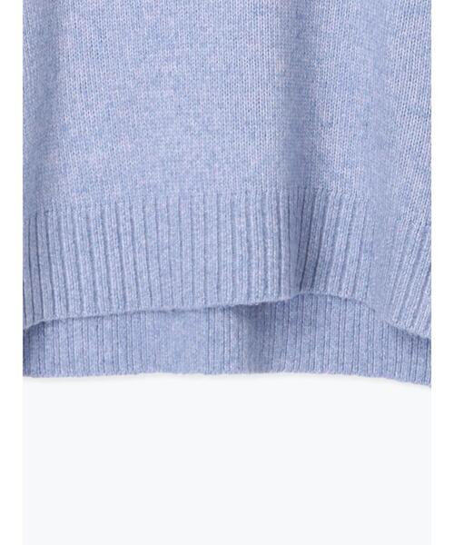 Lugnoncure（ルノンキュール）の「もちもちミックス糸クルーネックニット（ニット/セーター・レディース・オフホワイト/ブルー/モカ・F）」の20枚目の写真