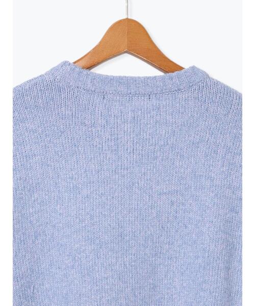 Lugnoncure（ルノンキュール）の「もちもちミックス糸クルーネックニット（ニット/セーター・レディース・オフホワイト/ブルー/モカ・F）」の21枚目の写真