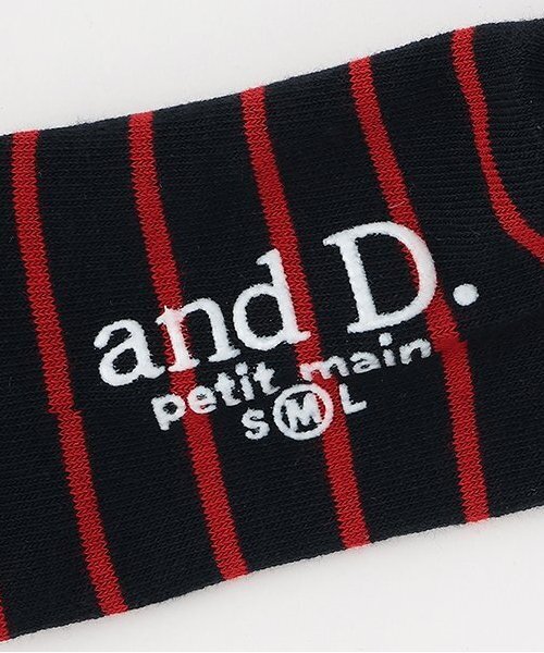 and D. petit main(アンドディープティマイン)の「細ボーダーソックス(ソックス/靴下・キッズ・ブラック/ネイビー/ブルー/アイボリー/キャメル・S/M/L)」の8枚目の写真