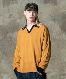 glamb(O)Line Skipper Collar Knit / CXLbp[J[jbg(jbg/Z[^[)