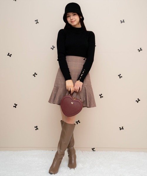 WILLSELECTION（ウィルセレクション）の「アシメヘムフレアミニスカート（スカート・レディース・ブラック系その他/レッド系その他・FREE）」の15枚目の写真