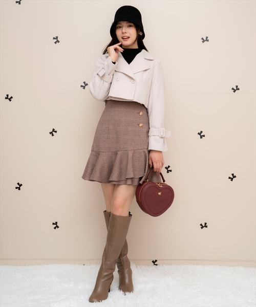 WILLSELECTION（ウィルセレクション）の「アシメヘムフレアミニスカート（スカート・レディース・ブラック系その他/レッド系その他・FREE）」の22枚目の写真