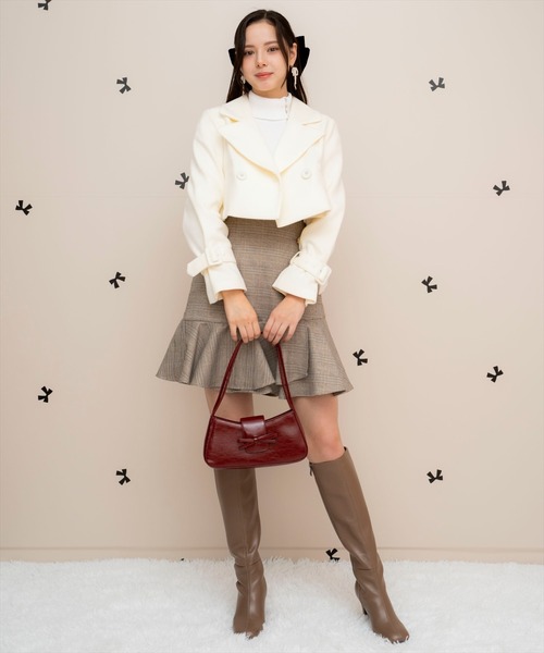 WILLSELECTION（ウィルセレクション）の「アシメヘムフレアミニスカート（スカート・レディース・ブラック系その他/レッド系その他・FREE）」の6枚目の写真