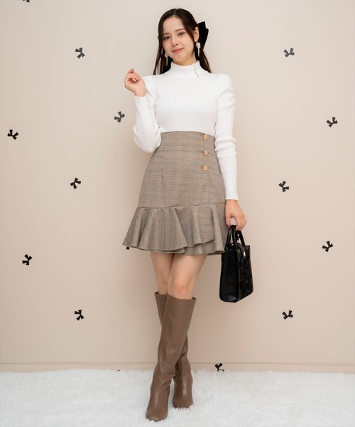 WILLSELECTION（ウィルセレクション）の「アシメヘムフレアミニスカート（スカート・レディース・ブラック系その他/レッド系その他・FREE）」の13枚目の写真