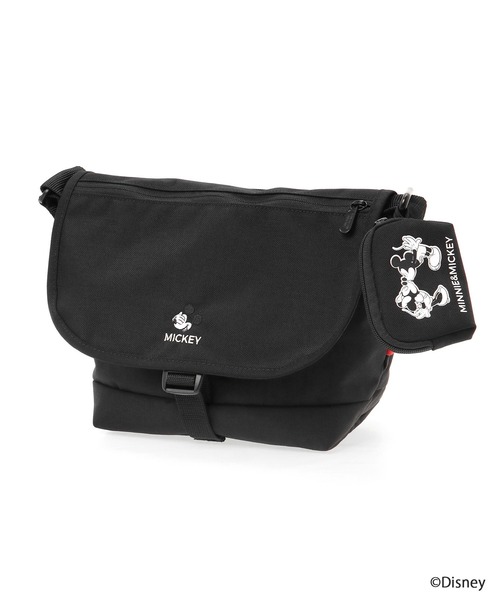 Manhattan Portage(マンハッタンポーテージ)の「Nylon Messenger Bag JR Flap Zipper Pocket 24 / Mickey(メッセンジャーバッグ・レディース・ブラック・SMALL)」の16枚目の写真