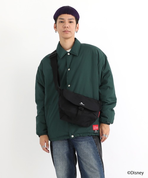 Manhattan Portage(マンハッタンポーテージ)の「Nylon Messenger Bag JR Flap Zipper Pocket 24 / Mickey(メッセンジャーバッグ・レディース・ブラック・SMALL)」の19枚目の写真