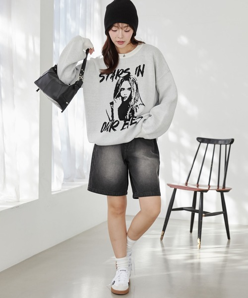 WEGO（ウィゴー）の「WEGO/ヴィンテージウォッシュデニムハーフパンツ（デニムパンツ・レディース・ダークブルー/ブラック/ブラック系その他・SMALL/MEDIUM）」の15枚目の写真