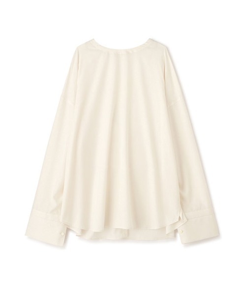 【美品】ETRE TOKYO シングルカフスクルーネックトップス WHITE ETRE TOKYO（エトレトウキョウ）の「シングルカフスクルーネック