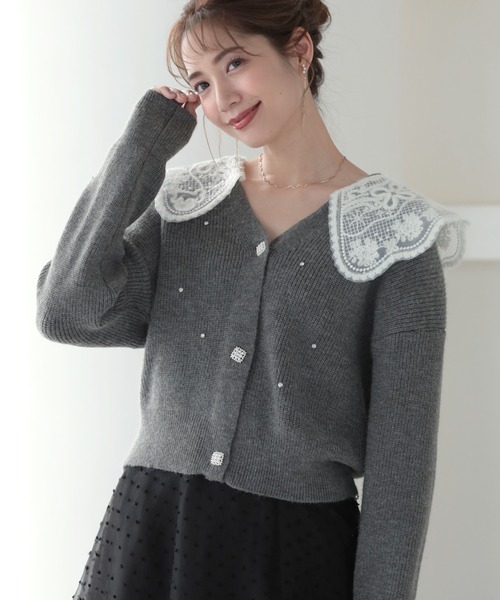 セール】襟付きカーディガン（カーディガン/ボレロ）｜MERAKI（メラキ