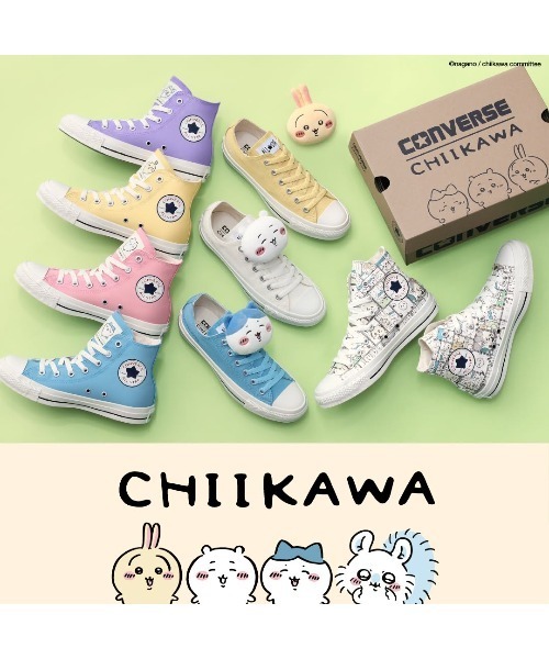 CONVERSE(コンバース)の「【ちいかわ限定コラボ】CONVERSE/コンバース レディース スニーカー ちいかわ ハチワレ うさぎ コラボ ALL STAR MC OX オールスター 31314170/31314171/31314172(スニーカー・レディース・ライトイエロー/ホワイト/ライトブルー・24.5cm/23.5cm/25.0cm/24.0cm/23.0cm)」の5枚目の写真
