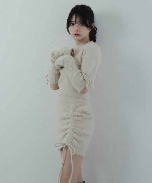 M DOLLY（エムドリー）の「shaggy knit setup/シャギーニットセットアップ（セットアップ・レディース・ベージュ・FREE）」の10枚目の写真