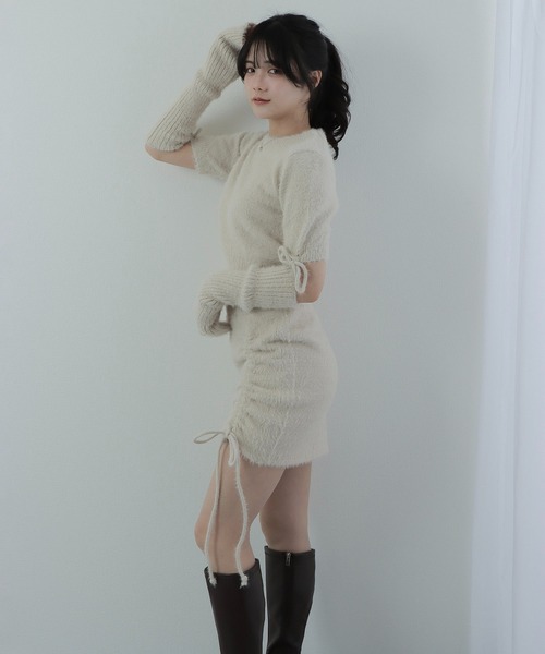M DOLLY（エムドリー）の「shaggy knit setup/シャギーニットセットアップ（セットアップ・レディース・ベージュ・FREE）」の7枚目の写真