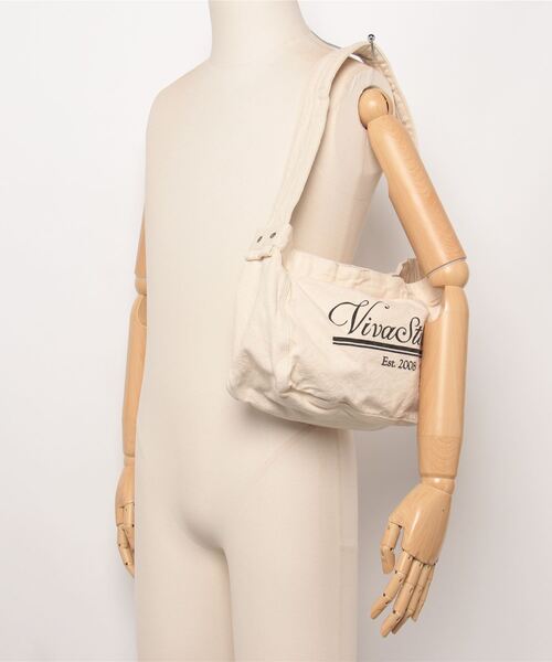 VIVASTUDIO(ビバスタジオ)の「ミニーニュースペーパーバッグ / MINI NEWS PAPER BAG(ショルダーバッグ・メンズ・オートミール・FREE)」の10枚目の写真