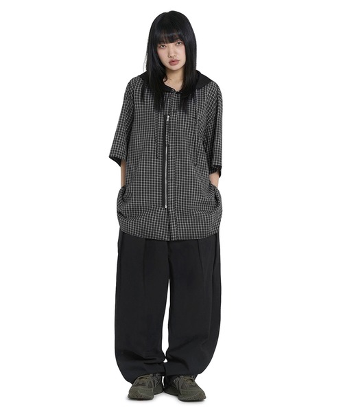 ★OY★BELTED SIDE TWO TUCK WIDE PANTS - BEIGE★正規品/送料込 OY/オーワイ』 BELTED SIDE TWO TUCK WIDE PANTS/ベルトサイド