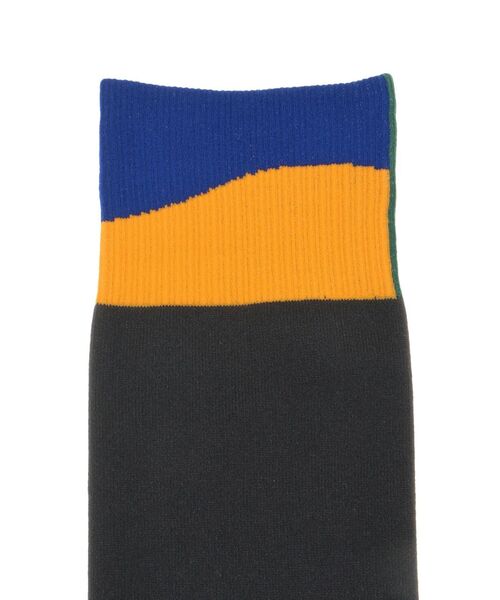 UN3D.(アンスリード)の「WAVE RIB SOCKS / ウェーブリブソックス(ソックス/靴下・レディース・ブラック/ブラウン/ブルー・FREE)」の5枚目の写真