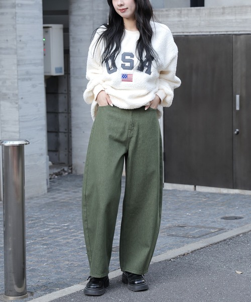 【セール】コクーンデニムパンツ（デニムパンツ）｜ROOPTOKYO（ループトウキョウ）