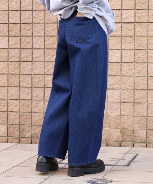 【セール】コクーンデニムパンツ（デニムパンツ）｜ROOPTOKYO（ループトウキョウ）