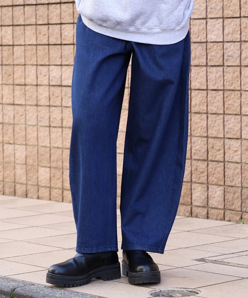 【セール】コクーンデニムパンツ（デニムパンツ）｜ROOPTOKYO（ループトウキョウ）