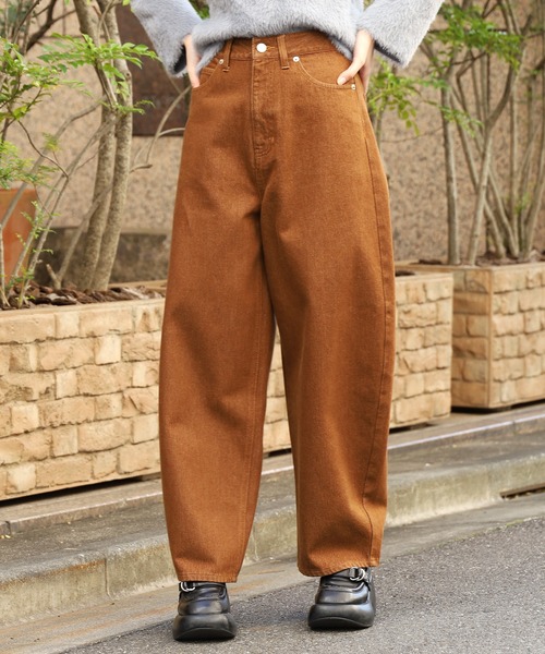 【セール】コクーンデニムパンツ（デニムパンツ）｜ROOPTOKYO（ループトウキョウ）