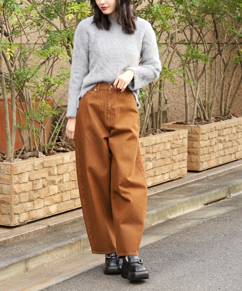 【セール】コクーンデニムパンツ（デニムパンツ）｜ROOPTOKYO（ループトウキョウ）