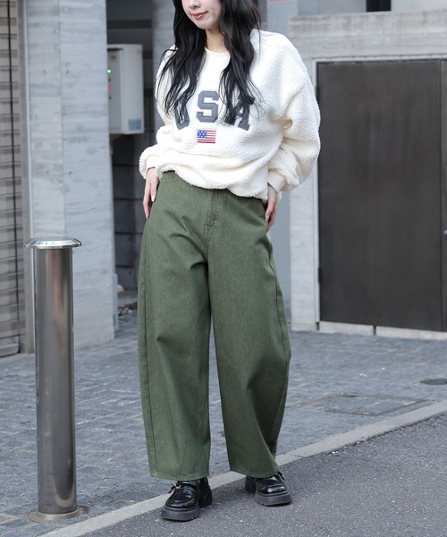 【セール】コクーンデニムパンツ（デニムパンツ）｜ROOPTOKYO（ループトウキョウ）