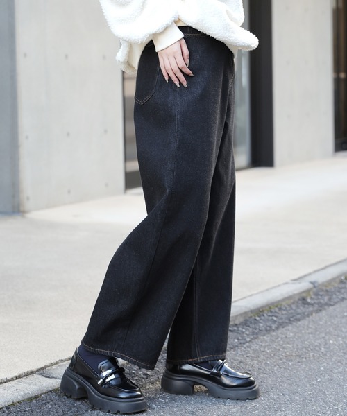 【セール】コクーンデニムパンツ（デニムパンツ）｜ROOPTOKYO（ループトウキョウ）