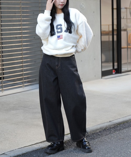 【セール】コクーンデニムパンツ（デニムパンツ）｜ROOPTOKYO（ループトウキョウ）