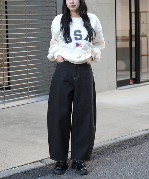 【セール】コクーンデニムパンツ（デニムパンツ）｜ROOPTOKYO（ループトウキョウ）