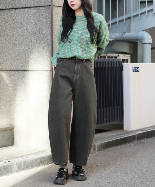 【セール】コクーンデニムパンツ（デニムパンツ）｜ROOPTOKYO（ループトウキョウ）