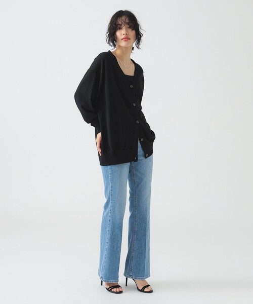 B:MING by BEAMS（ビーミングバイビームス）の「【冷房対策・日除け・手洗いOK】シアー ビッグ カーディガン（カーディガン/ボレロ・レディース・ブラック/ブラック系その他2/オフホワイト/パープル系その他4・ONE SIZE）」の7枚目の写真