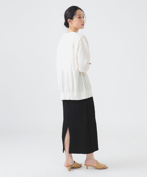 B:MING by BEAMS（ビーミングバイビームス）の「【冷房対策・日除け・手洗いOK】シアー ビッグ カーディガン（カーディガン/ボレロ・レディース・ブラック/ブラック系その他2/オフホワイト/パープル系その他4・ONE SIZE）」の22枚目の写真