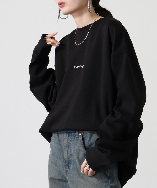 Naive magic（ナイーブマジック）の「NAIVE MAGIC ダンボールニットバックプリントC/N（スウェット・メンズ・ホワイト/ブラック/ブルー・M/L）」の18枚目の写真