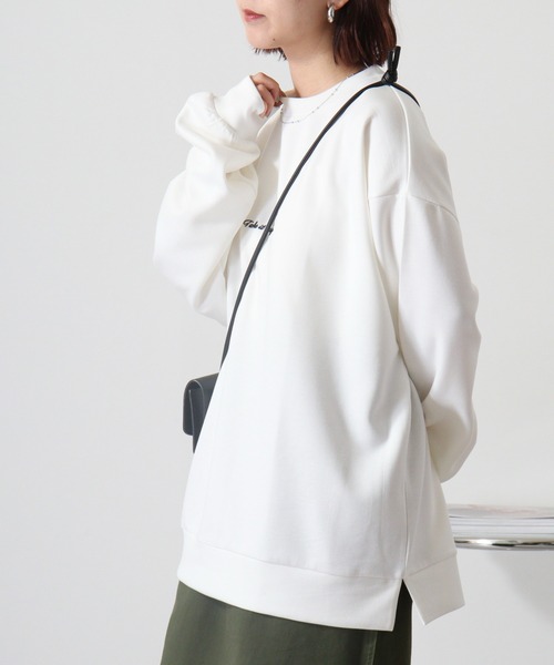 Naive magic（ナイーブマジック）の「NAIVE MAGIC ダンボールニットバックプリントC/N（スウェット・メンズ・ホワイト/ブラック/ブルー・M/L）」の8枚目の写真