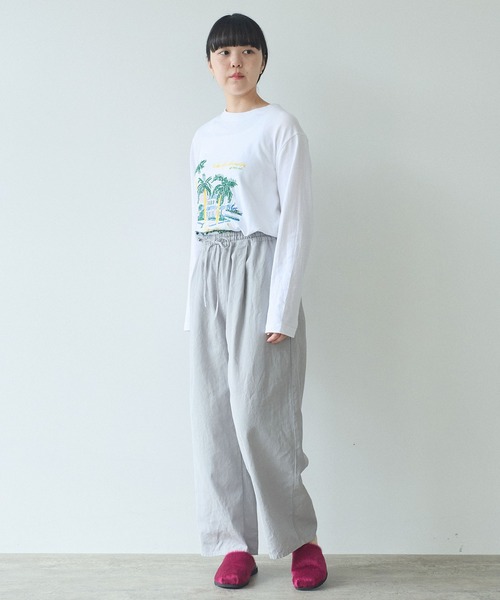 yuni(ユニ )の「hightwist コットン product dye イージーパンツ(その他パンツ・レディース・グレー/ブラック/ブルー・FREE)」の12枚目の写真