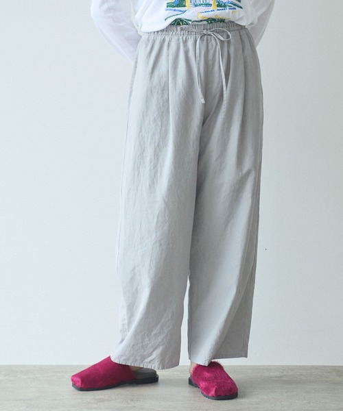 yuni(ユニ )の「hightwist コットン product dye イージーパンツ(その他パンツ・レディース・グレー/ブラック/ブルー・FREE)」の14枚目の写真