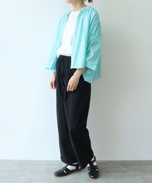 yuni(ユニ )の「hightwist コットン product dye イージーパンツ(その他パンツ・レディース・グレー/ブラック/ブルー・FREE)」の6枚目の写真