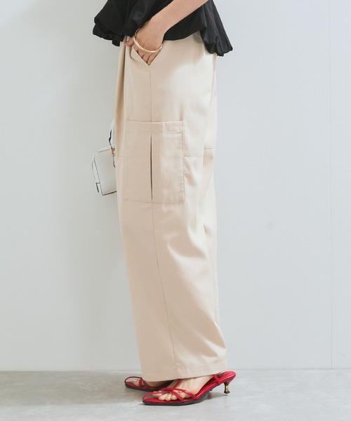 VIS（ビス）の「タックカーゴパンツ（カーゴパンツ・レディース・チャコールグレー/オフホワイト・FREE）」の18枚目の写真