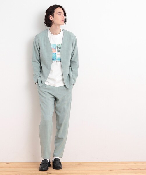 THE SHOP TK （ザ ショップ ティーケー ）の「【CAVIAN/キャビアン】リサイクルシャークスキンイージーパンツ セットアップ可（その他パンツ・メンズ・ブルーグリーン/ブラック/チャコールグレー/ブルー系その他・04/03/02/01）」の20枚目の写真