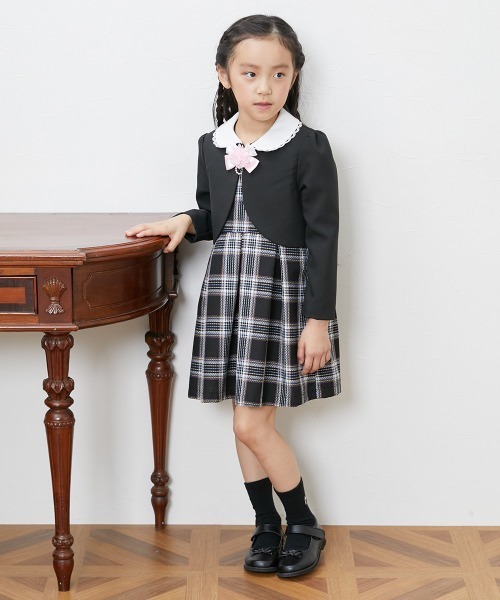 入学式【petit main 他】女の子フォーマル ワンピース 3点セット