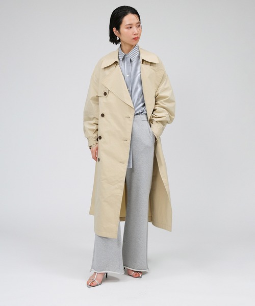 BABYLONE(バビロン)の「ストライプボリュームシャツ(シャツ/ブラウス・レディース・グリーン/ネイビー・フリー)」の22枚目の写真