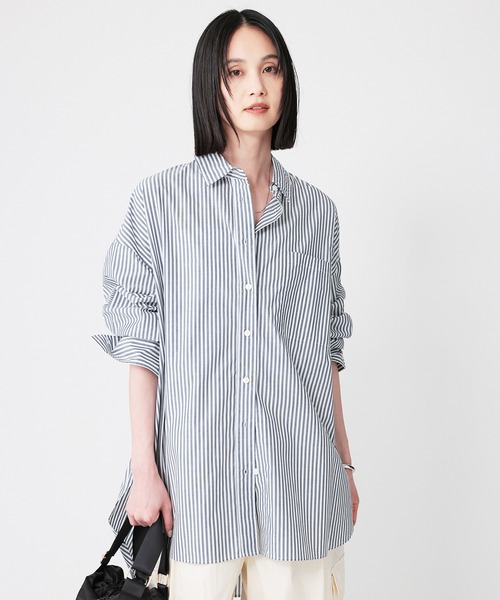 サマーセール 新品 未使用✨ BABYLONE バビロン ストライプ シャツ セール】ストライプボリュームシャツ（シャツ/ブラウス